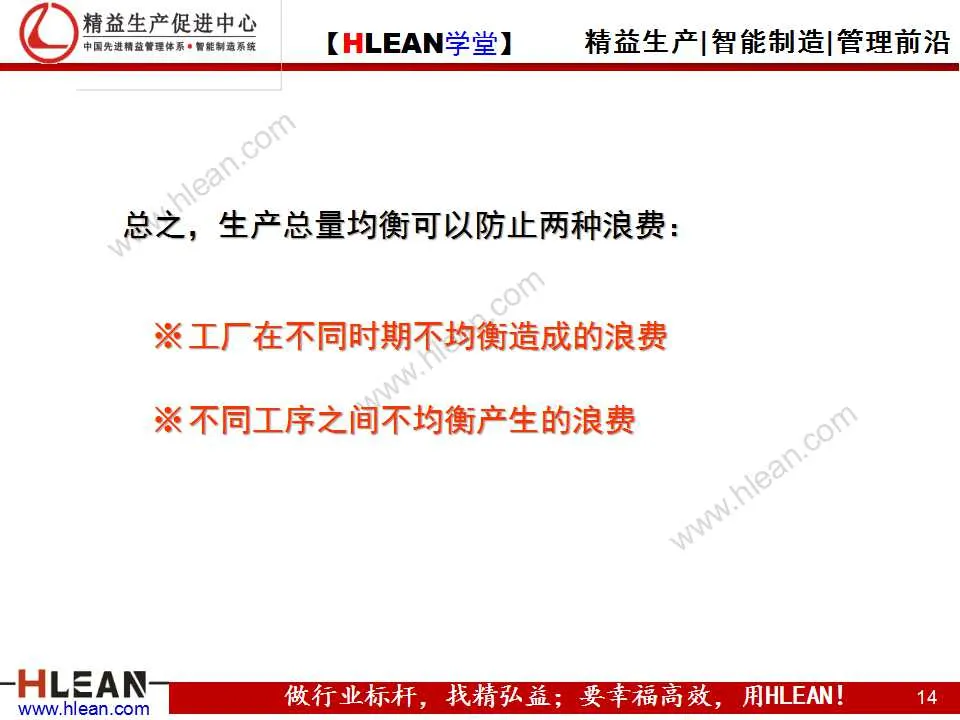 「精益學堂」精益生產之均衡化生產