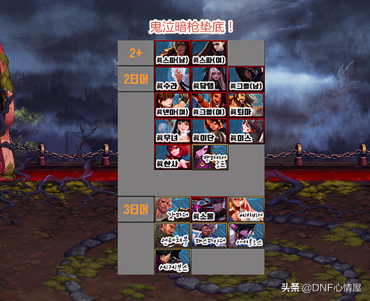 DNF：韩服全职业新排名出炉，刺客影舞者崛起，三觉已登临T1