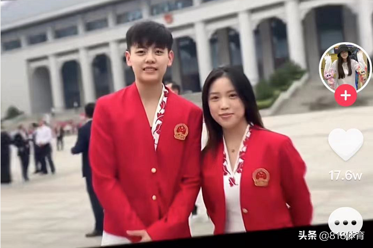 梦幻联动！杨倩晒与全红婵贴脸同框，开美颜把红姐美人痣给整没了