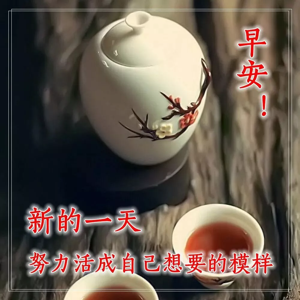 早上的问候图片带上精美的祝福语图片