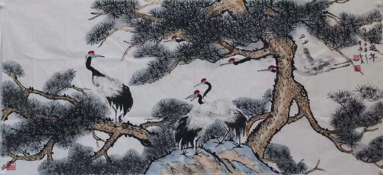 画家曹广新一一画中有诗 挥洒自如作品赏析