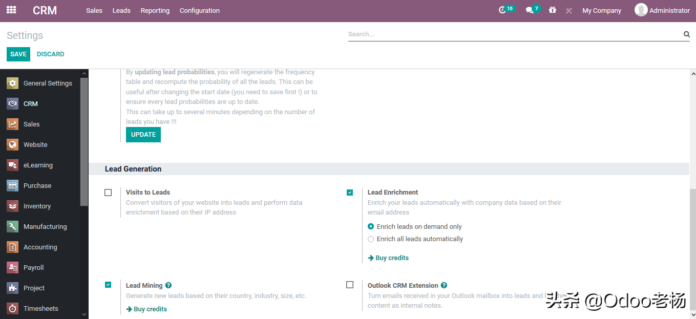 Odoo14免费开源ERP实施指南：CRM功能应用篇（2）