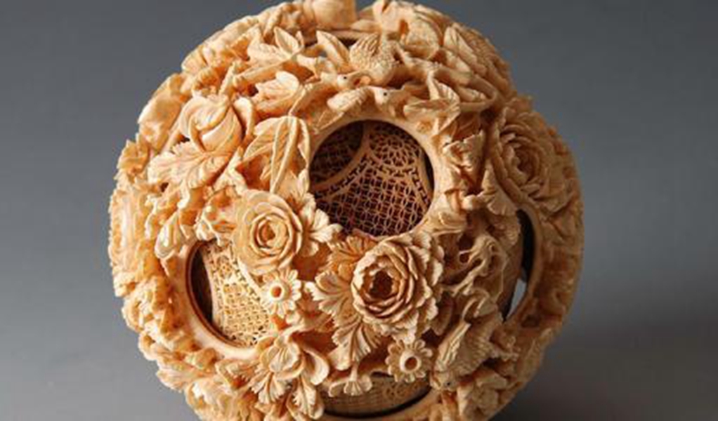 中日象牙球同现万博会：中国的惊艳世界，日本