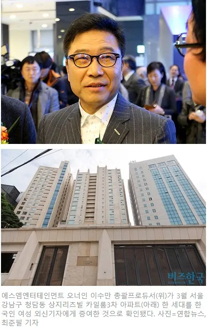 SM创始人李秀满送女记者价值40亿公寓;TWICE定延的美貌回来了?