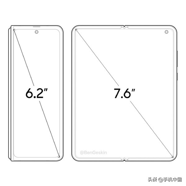 三星Galaxy Fold 2设计图纸曝出 120Hz挖孔屏适用触控笔