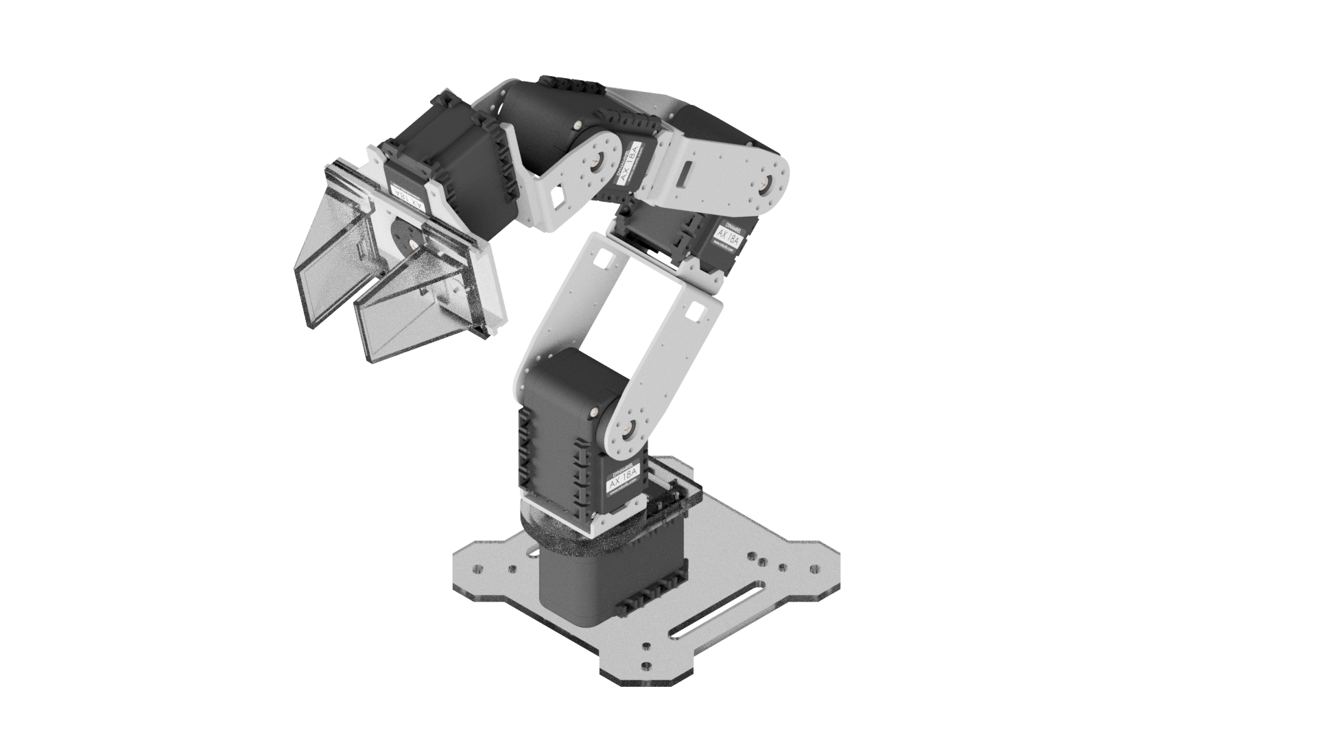 4-DOF 4自由度机械臂麦克纳姆轮机器人车3D图纸 INVENTOR设计