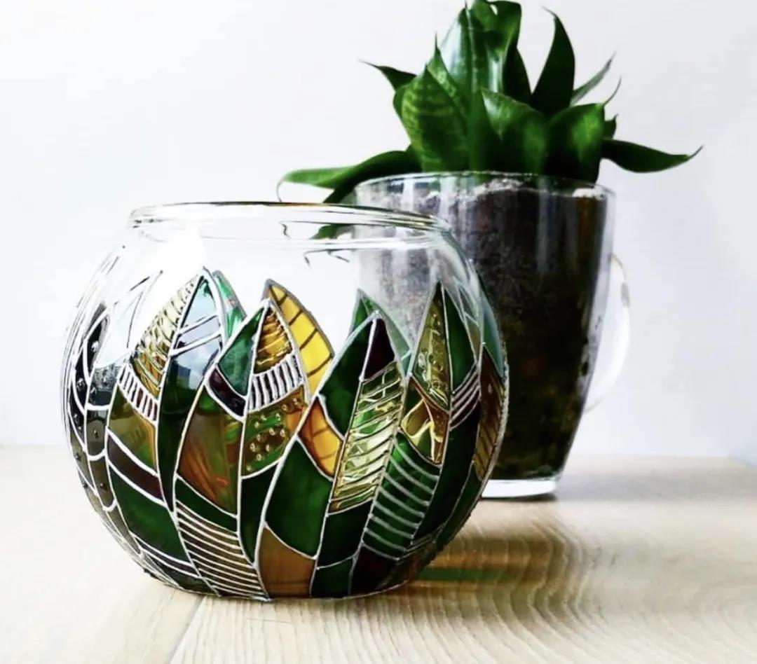 玻璃彩绘丨创意绘画diy,在玻璃间玩转光影