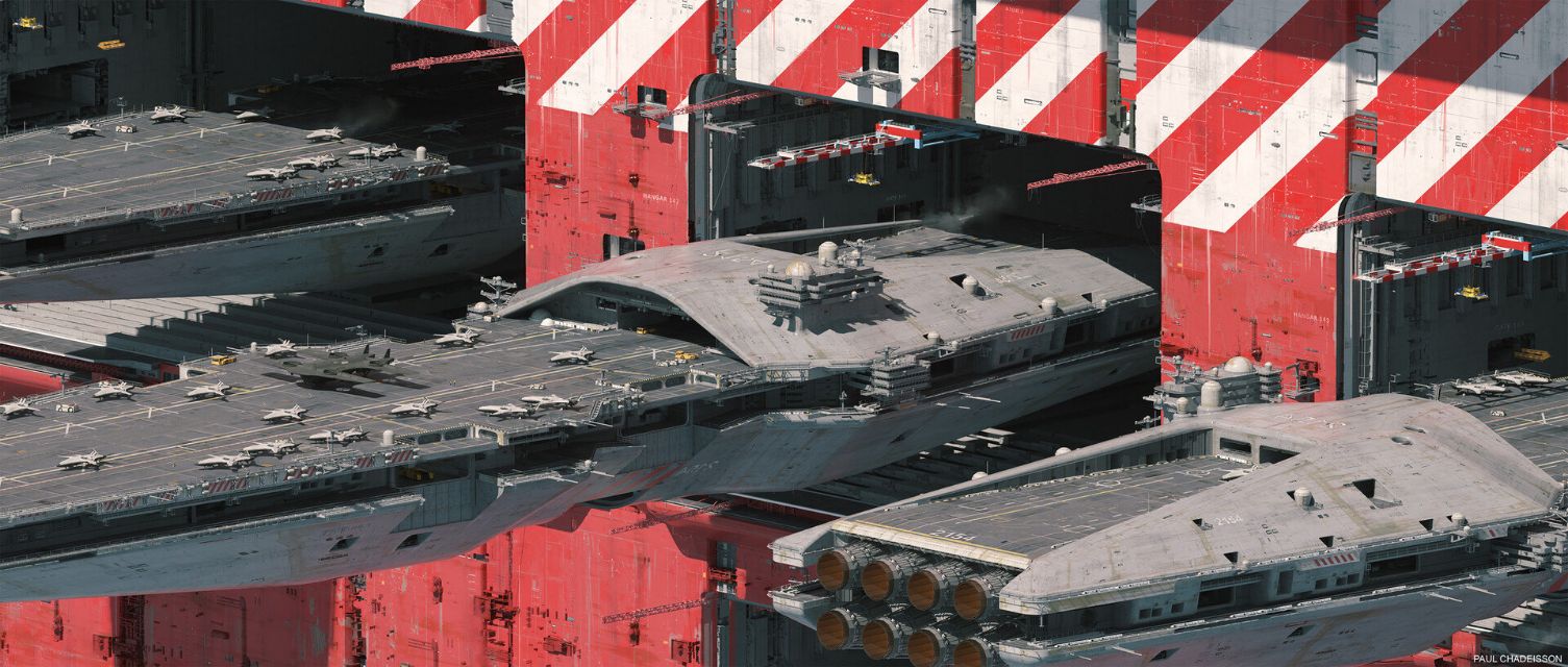 AHX-2050“鲲鹏”级空天母舰概念设想图