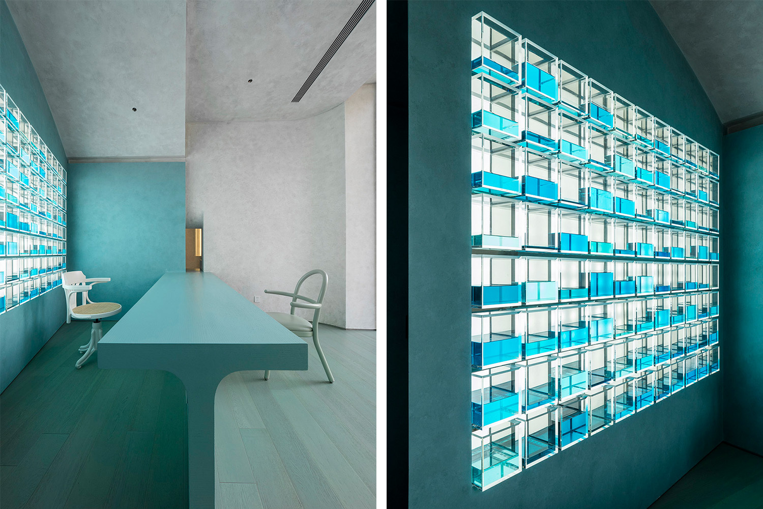 全球首家NOESA細胞水療中心設計，藝術性的裝飾讓空間更精致