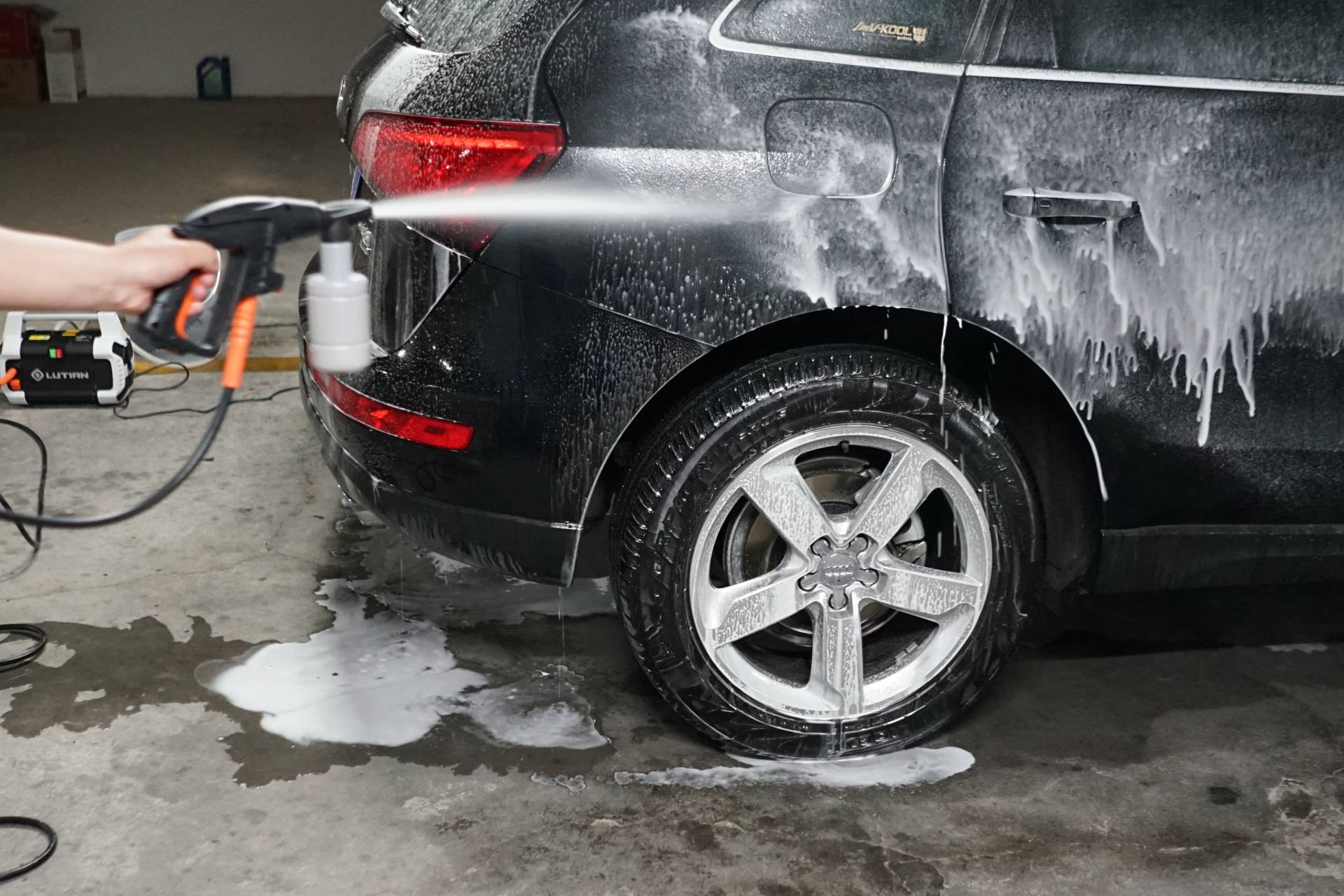 绿田洗车机无需等待省钱又省力