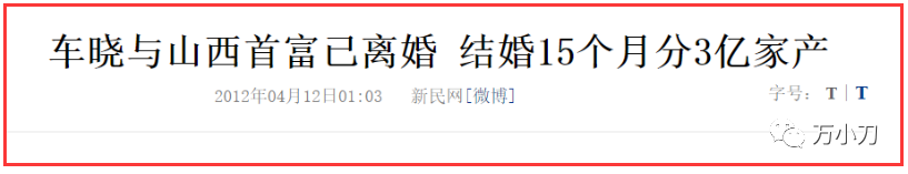 车晓前夫如何败光百亿家产？