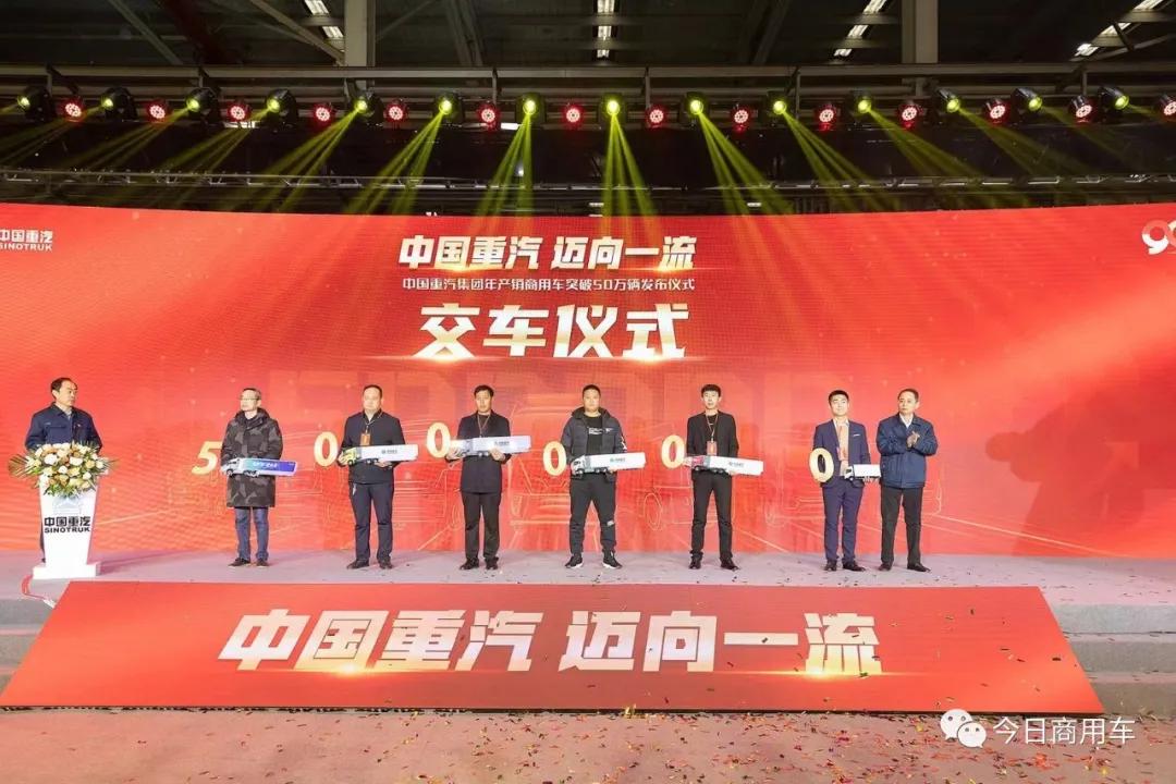 吹尽狂沙始到金！中国重汽年产销商用车首次突破50万辆