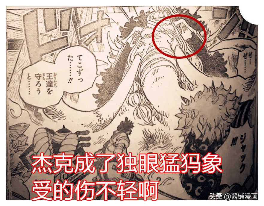 海賊王1008話，傑克成了獨眼戰士，犬嵐公爵要與傑克同歸於盡