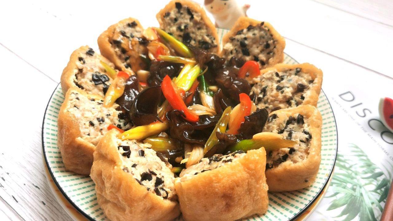 春節必備“炸豆泡”，一放二推是關鍵，個個空心，外酥里嫩