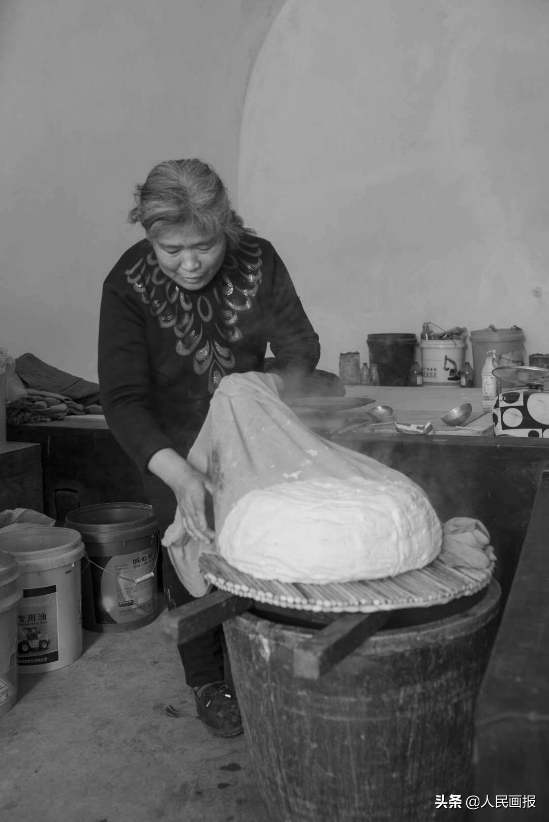 腊月二十五,推磨做豆腐!