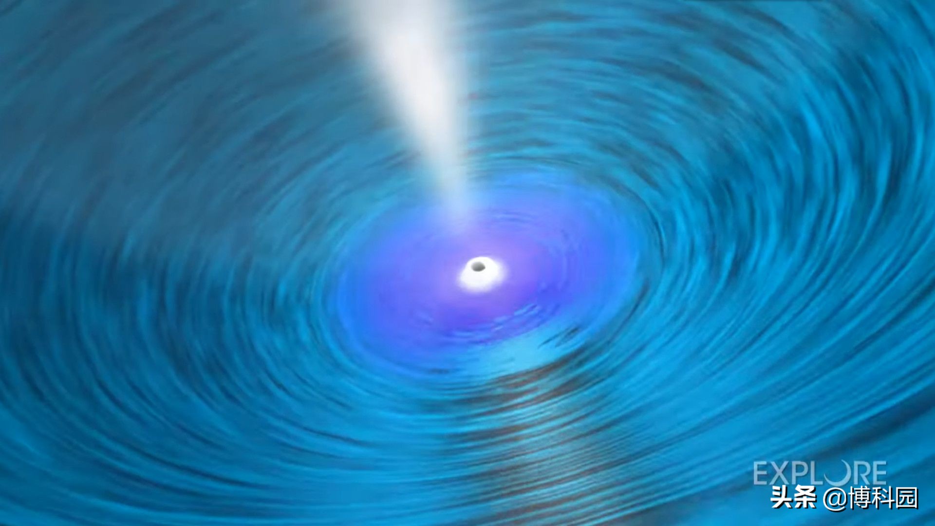 物质超70%光速！旋转黑洞会在周围产生，漩涡般的激流