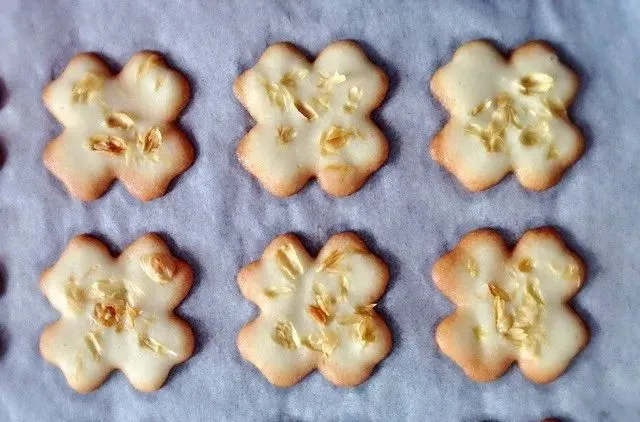 Biscuit of small fairy of pure and fresh small originality -- jasmine flower tile