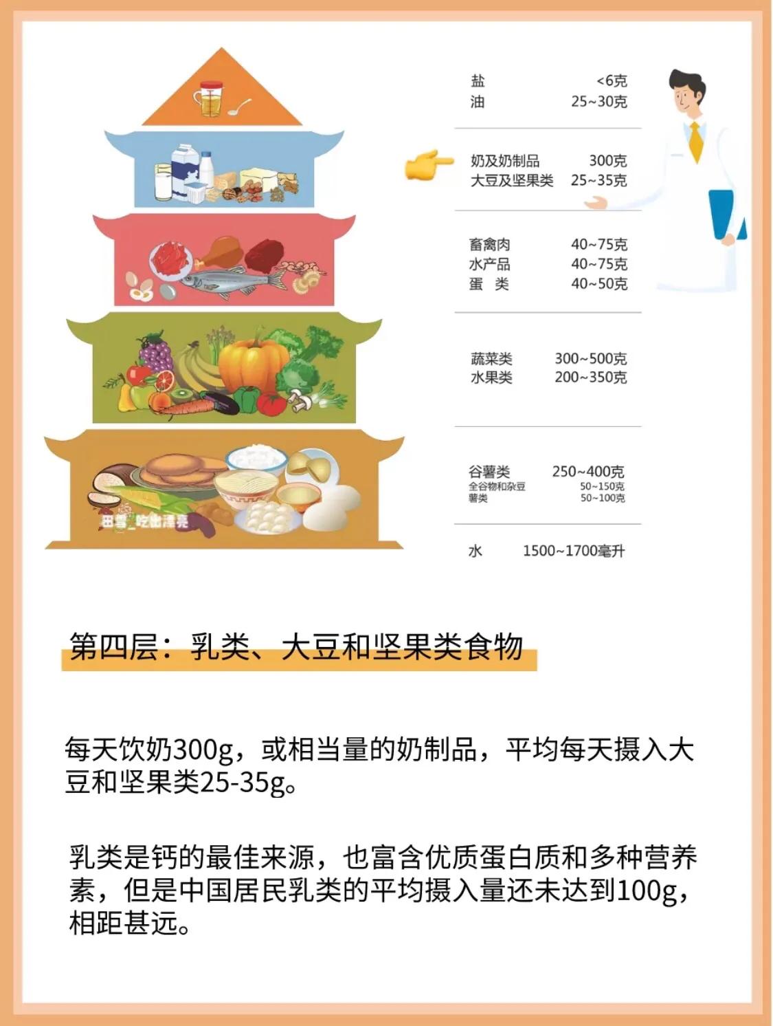 中国居民平衡膳食宝塔-膳食宝塔模型2021