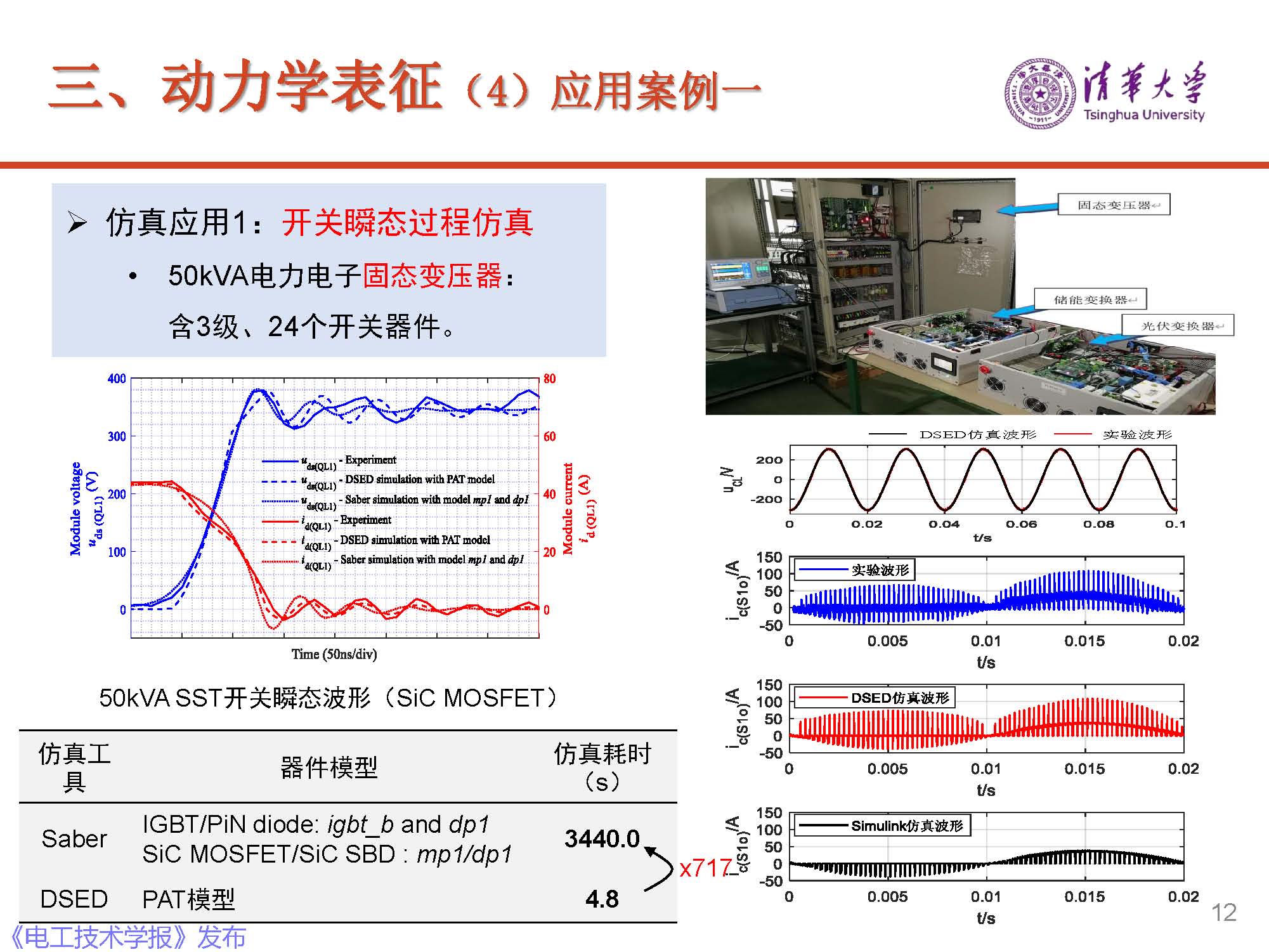 清華大學電機系趙爭鳴教授：大容量電力電子混雜系統動力學表征