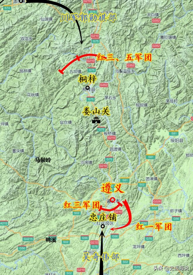 地图解析长征：四渡赤水有多伟大？令敌人为我而动，我自跳出重围