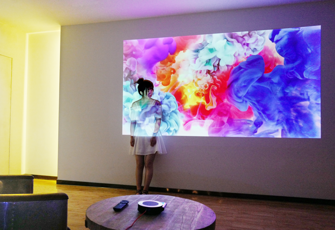 Can measuring projector still play so? 