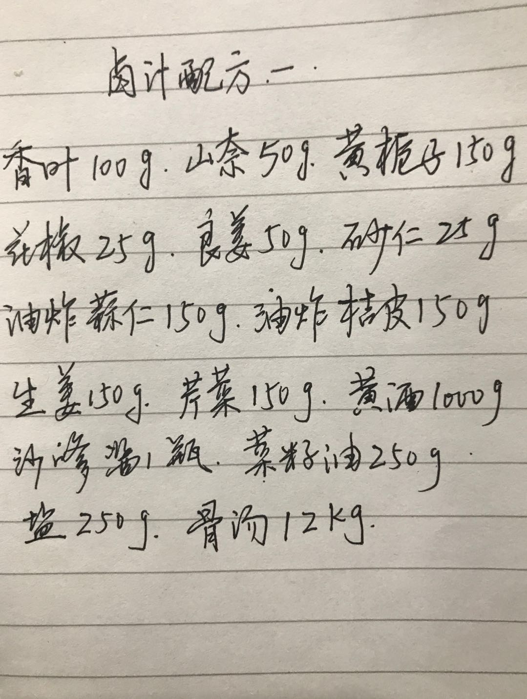 李师傅做了40年卤菜，公开最齐全卤汁配方和保存方法，值得收藏