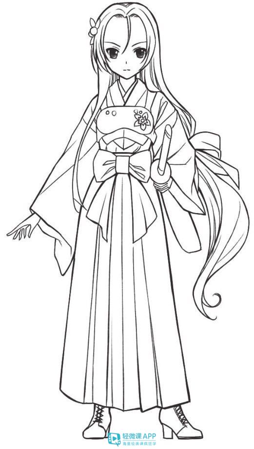 古风人物站姿怎么画对这样画