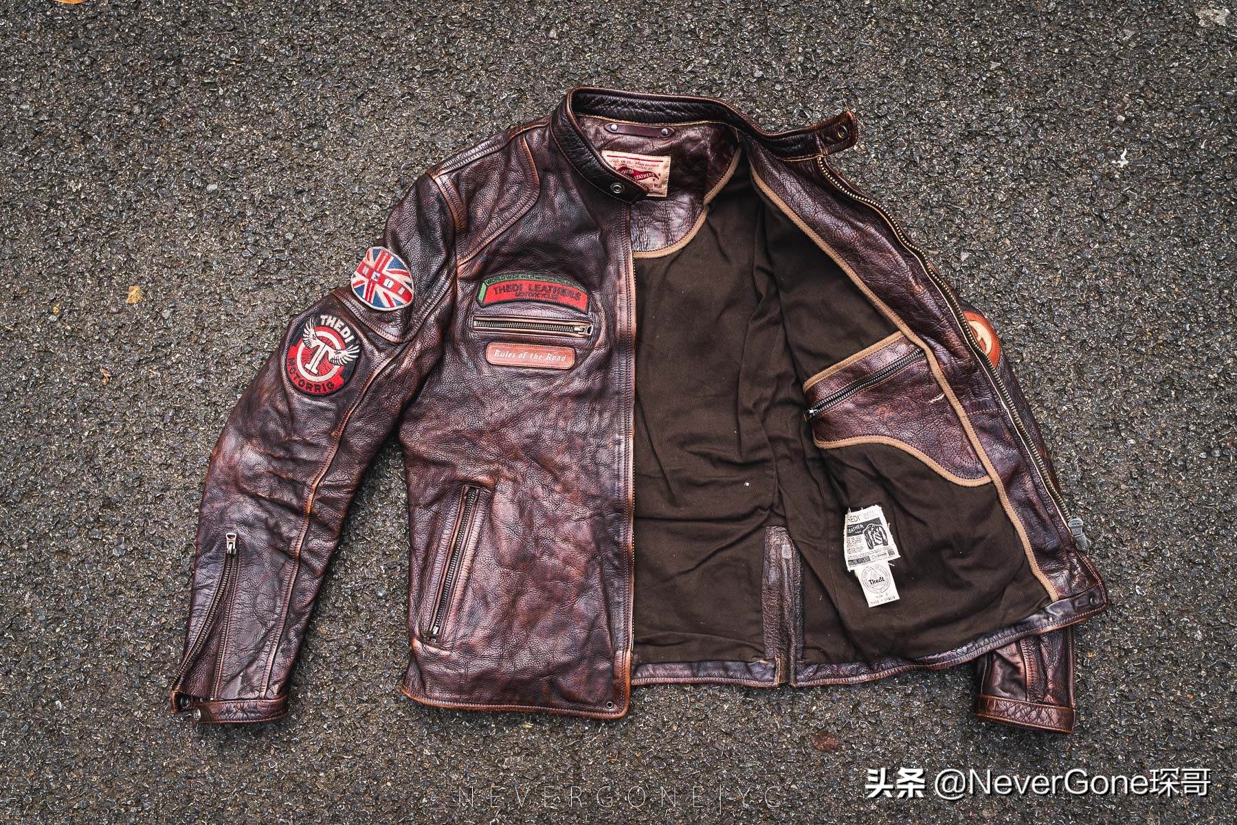 小众没人气的皮衣：Thedi J100做旧机车皮衣