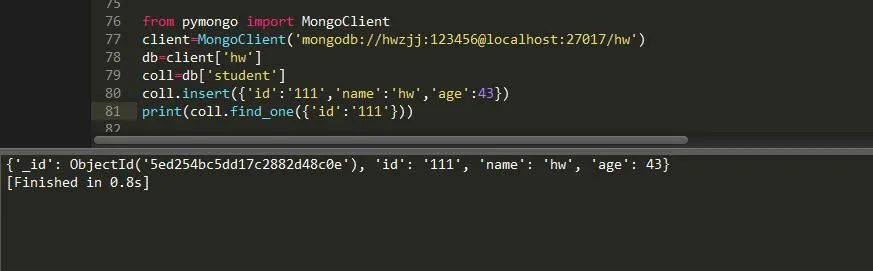 Python也能操作MongoDB数据库