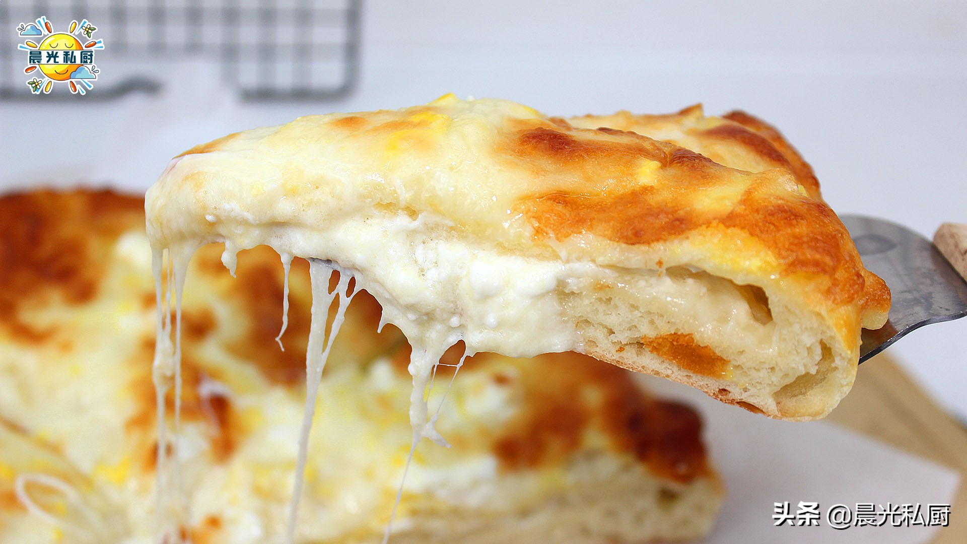 奶酪芝士早餐餅，每個週末都會做的簡易披薩，無需揉麵、一步到位