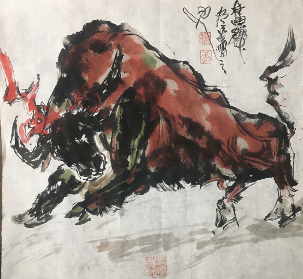 李尽染迎春百牛图网络展——牛气冲天