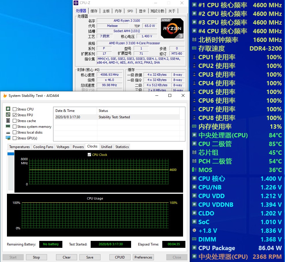平均超频体质4.5G 四代之前最适合入手的锐龙CPU