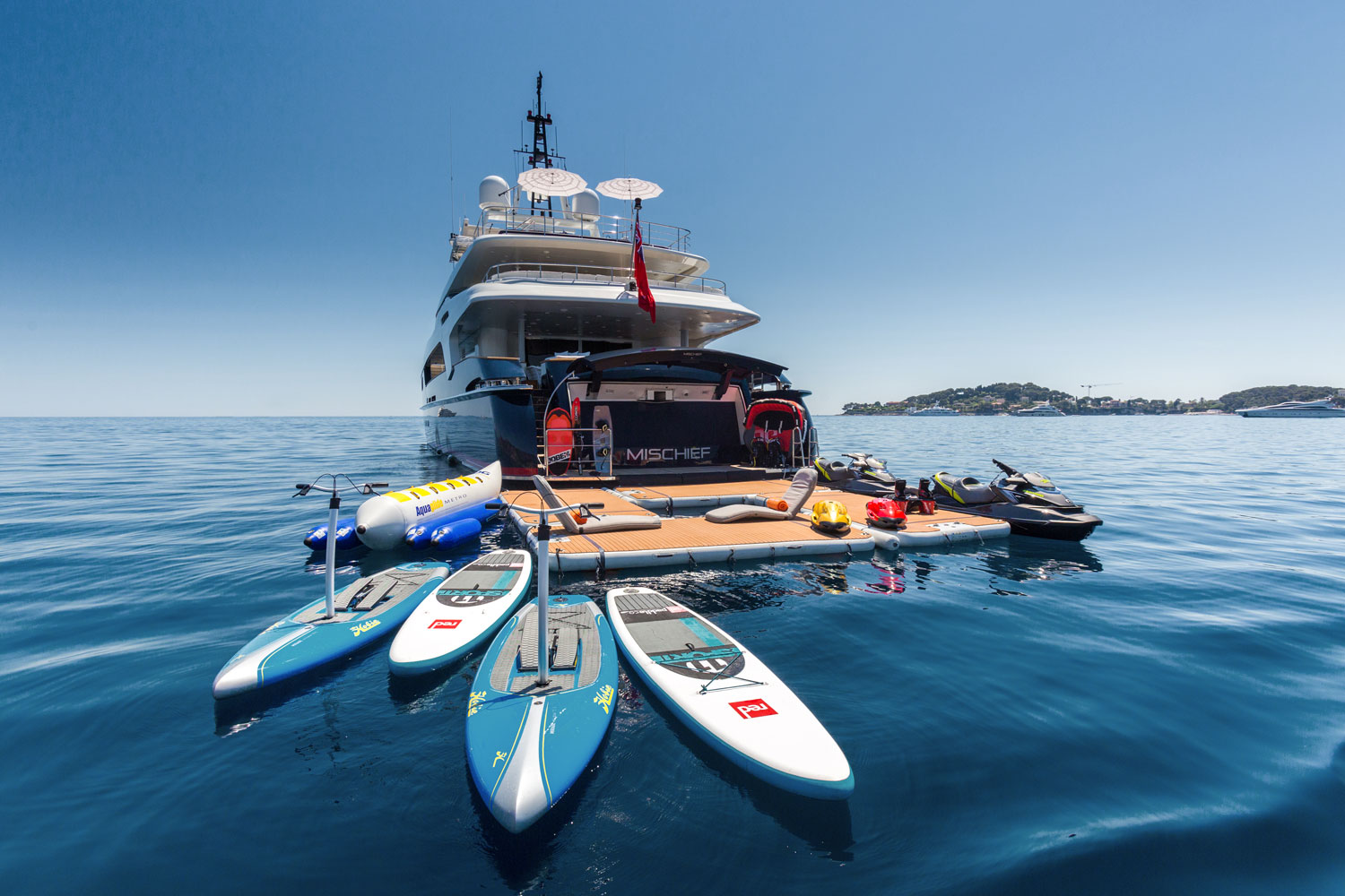 NautiBuoy Marine多功能休閑充氣浮臺，打造一個海上“私人島嶼”