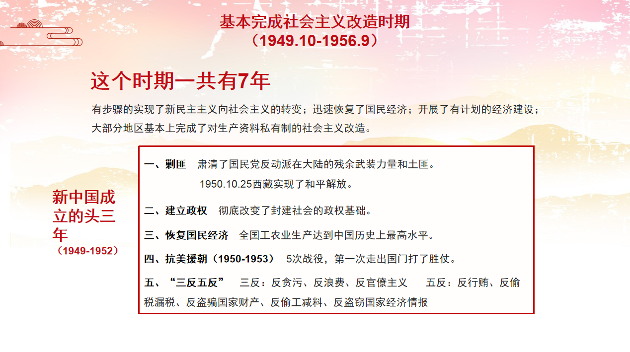 百年辉煌百年歌渭南特校党员讲党史新中国成立30年的发展历程及主要