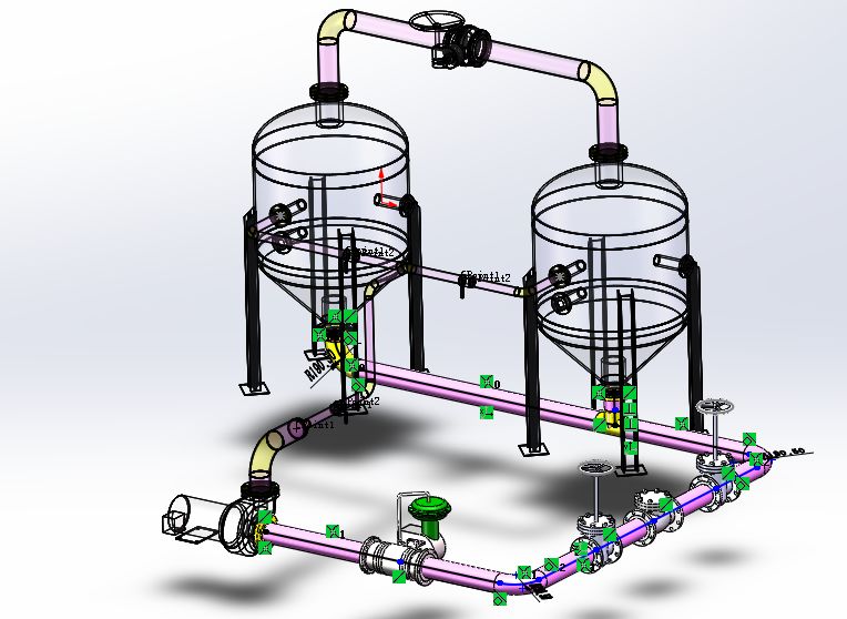 用SolidWorks顺手画一个管路系统，犹如探囊取物一般简单