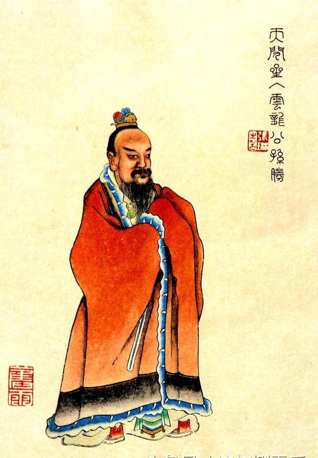 清彩绘本《水浒人物画像》之「天罡三十六星」南京图书馆藏