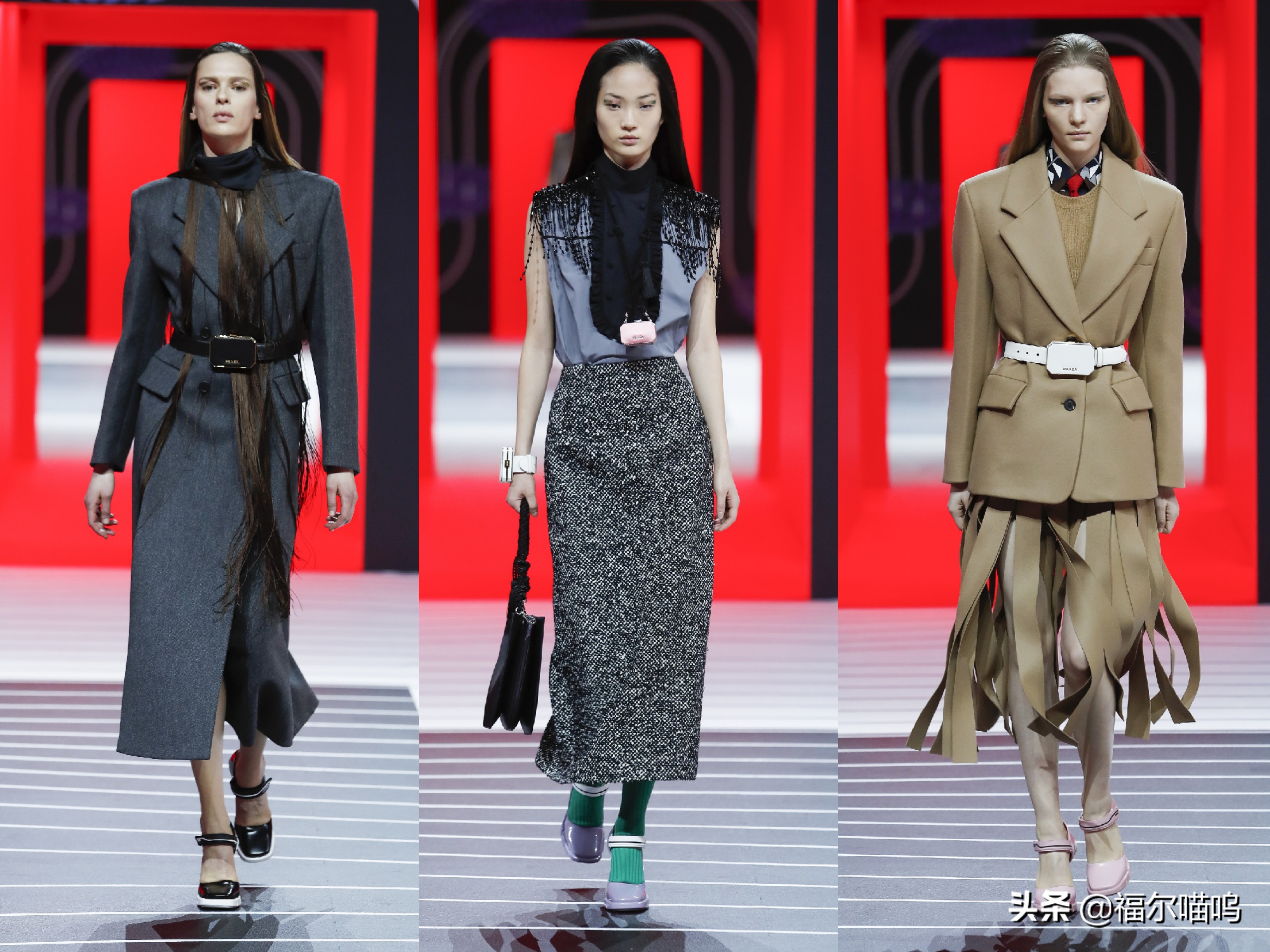 PRADA2020秋冬女装，极致色彩彼此碰撞，赋予超现实感