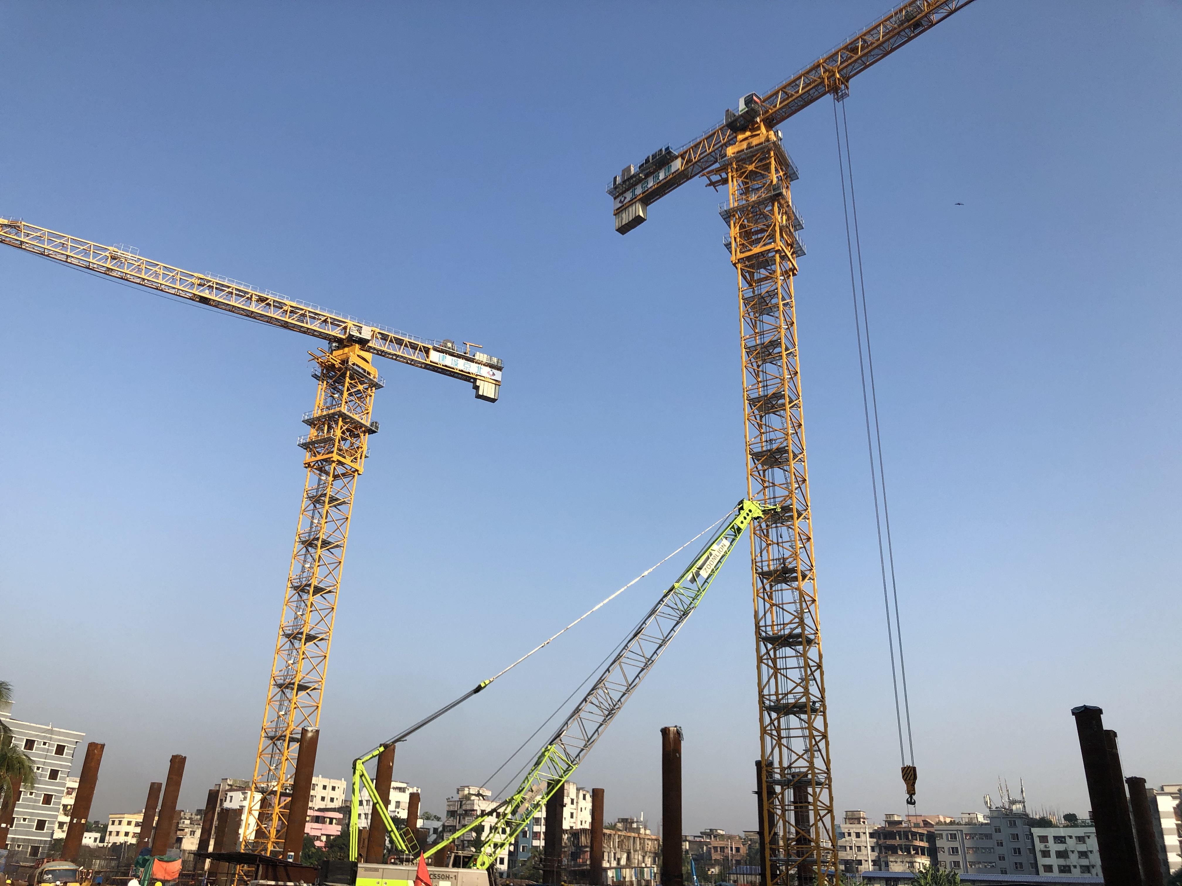 “一带一路”中国力量！南宫·NG28重科“金牌”塔机助建孟加拉地标建筑