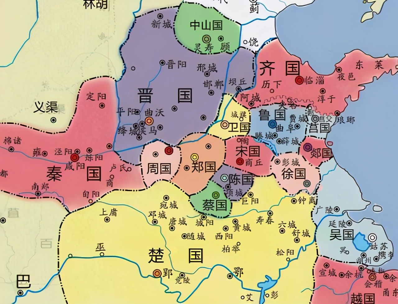 春秋的4个小国，均位于今菏泽市一带，你都知道吗？