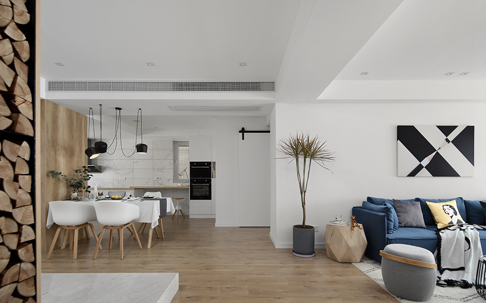北欧风格装修，大白墙+原木风，简单清新舒适生活