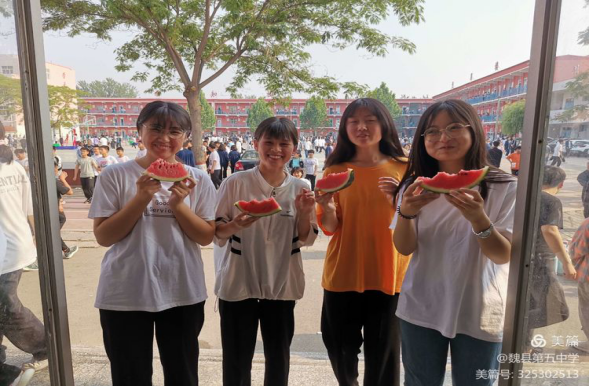 邯鄲魏縣五中：西瓜甜在學生心間