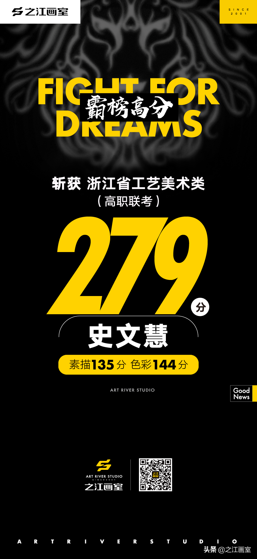 「历史突破」之江高职280以上20人，270以上68人