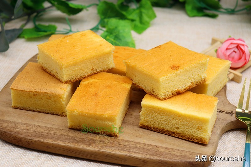 烘焙9年，這個古早味蛋糕方子很靠譜，蓬鬆香軟，放五天不塌陷