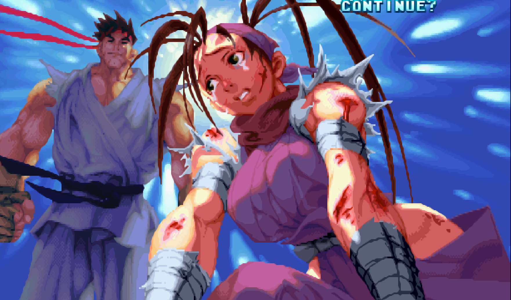 街機游戲續(xù)命成功畫面，就算被扎成刺猬也能原地滿血復活