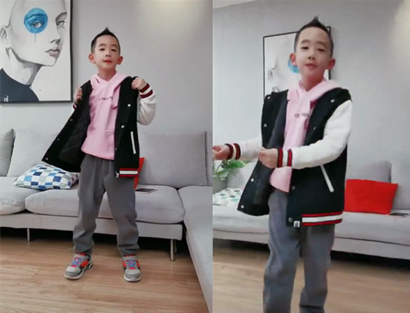 Jasper暴风长高，满身奢侈品梳鸡冠头逗应采儿，跳街舞可爱