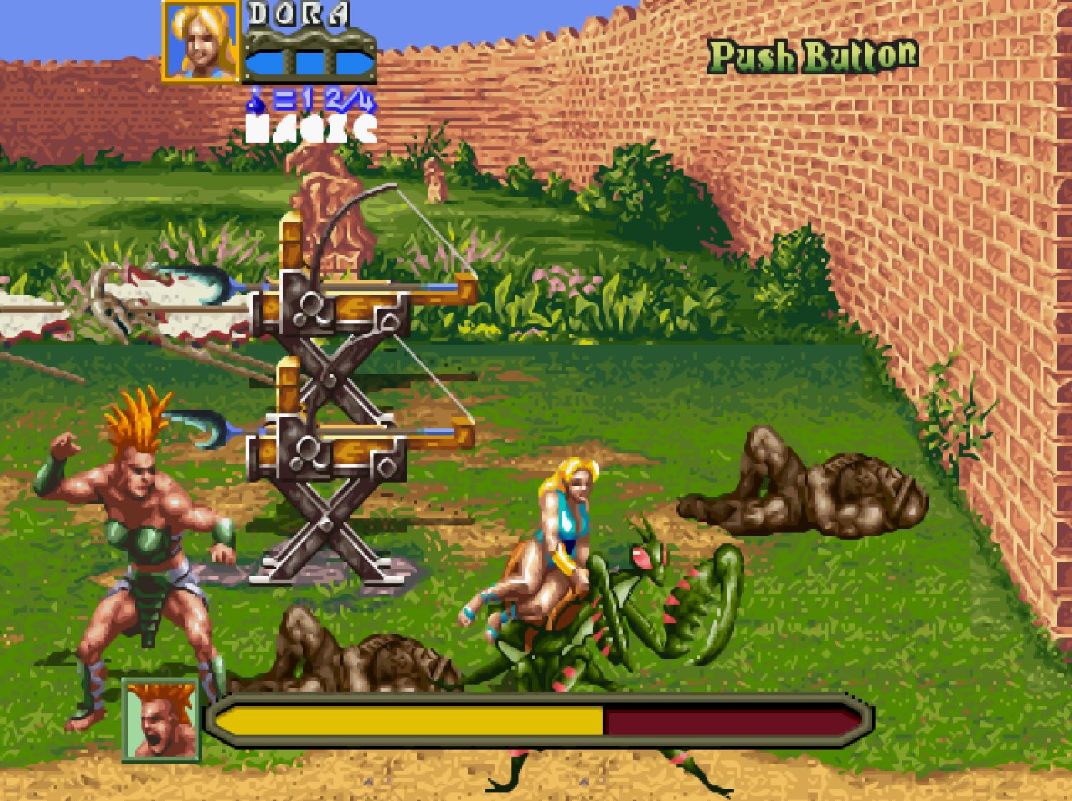 街機游戲讓人畏懼的魔鬼筋肉女，主角的小身板太單薄了