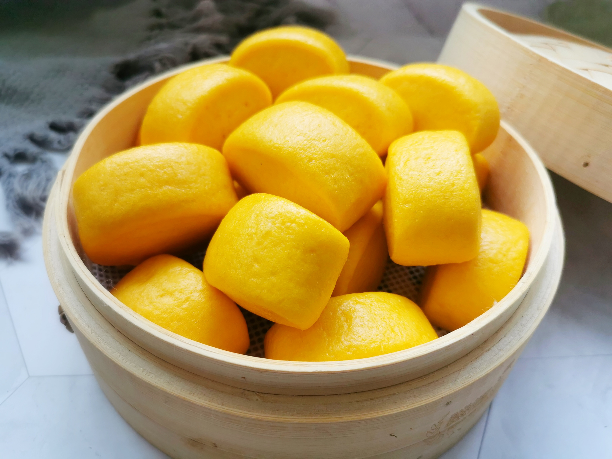 用南瓜山藥做饅頭，一次發酵，不加一滴水，全程只需30分鐘