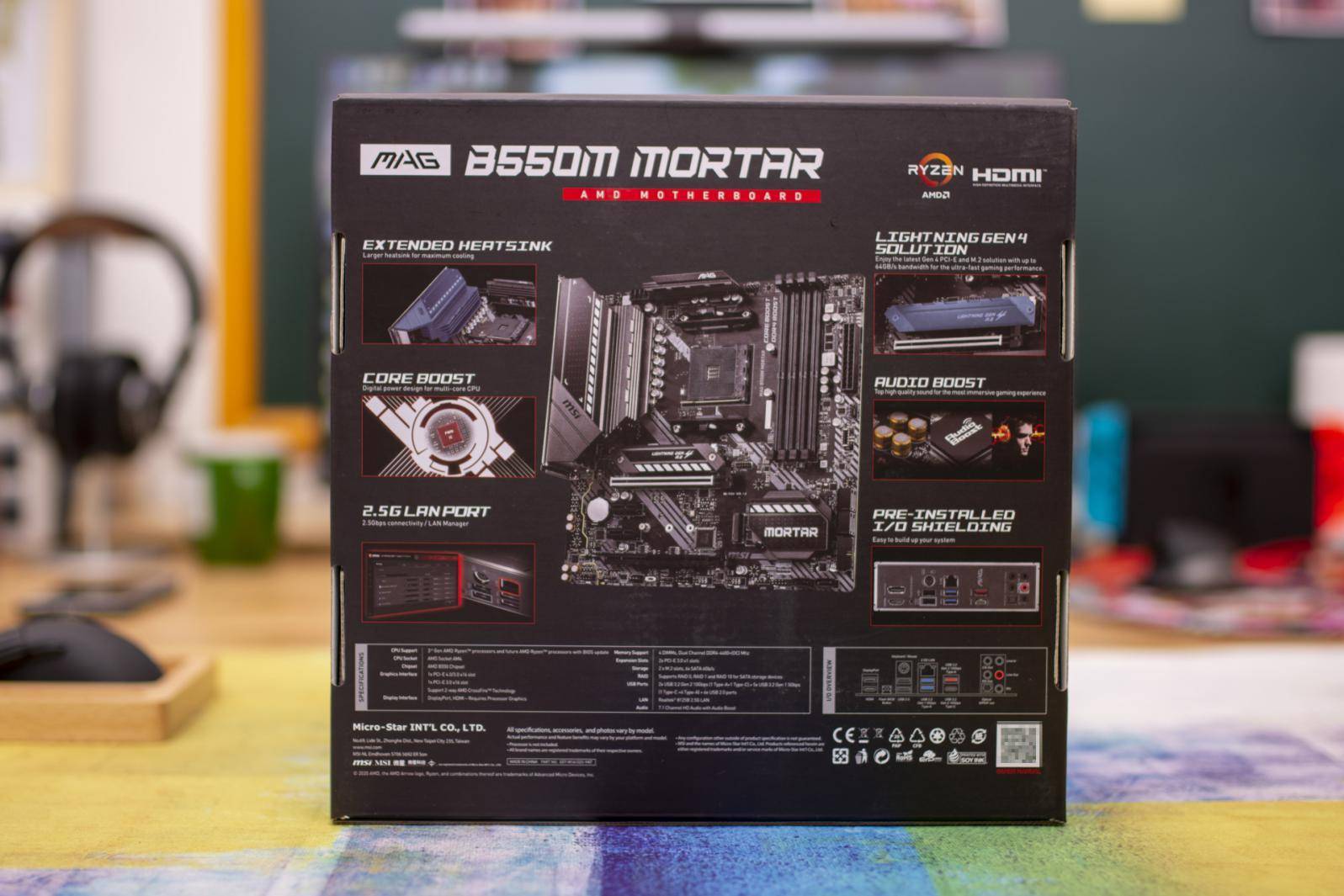 升级PCI-E 4.0，支持双显卡，微星B550M迫击炮开箱