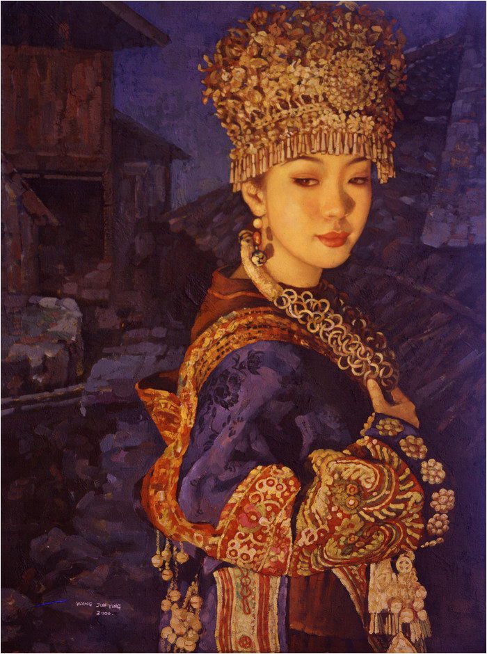 华丽而平淡，繁复而素净——著名画家「王俊英」油画作品欣赏