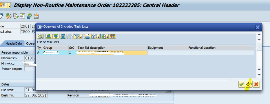 SAP PM 初級系列12 – 為維修工單關聯Task List